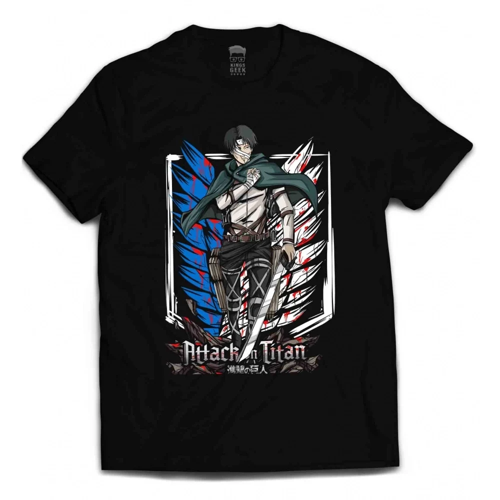 Camiseta Attack On Titan — Capitão Levi