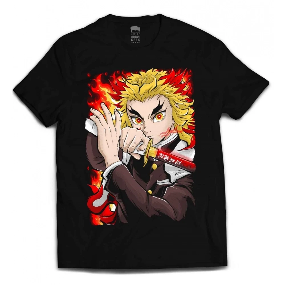 Camiseta Demon Slayer — Rengoku Fire