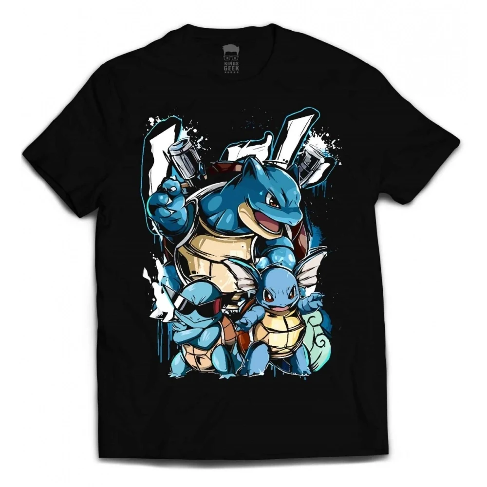 Camiseta Pokemon — Squirtle Evoluções