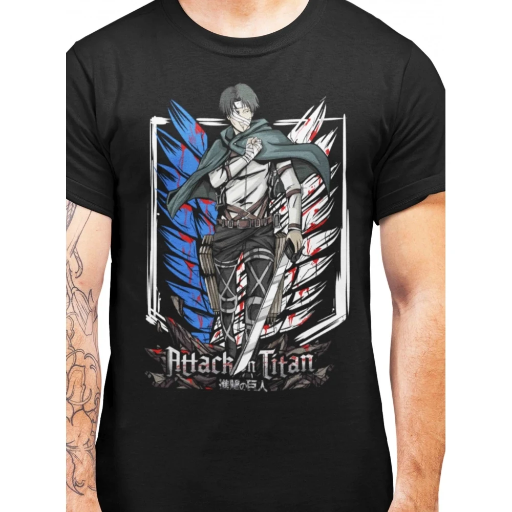 Camiseta Attack On Titan — Capitão Levi