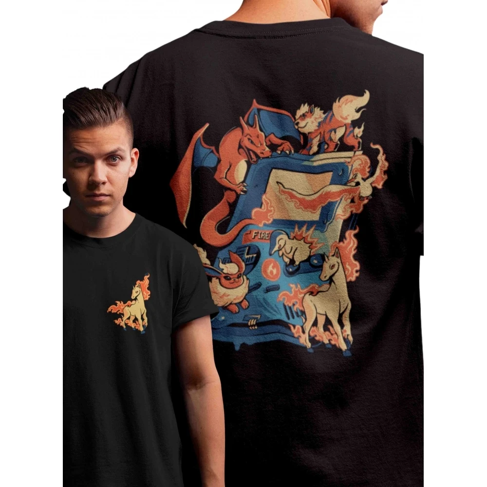 Camiseta Pokemon Fogo