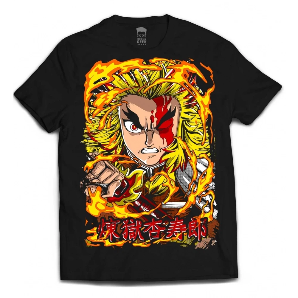 Camiseta Kyojuro Rengoku — Demon Slayer