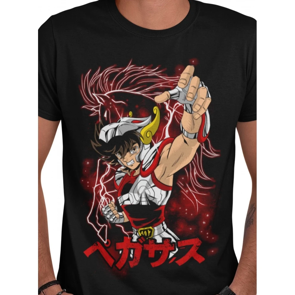Camiseta Cavaleiro dos Zodíaco — Seya Pegasus