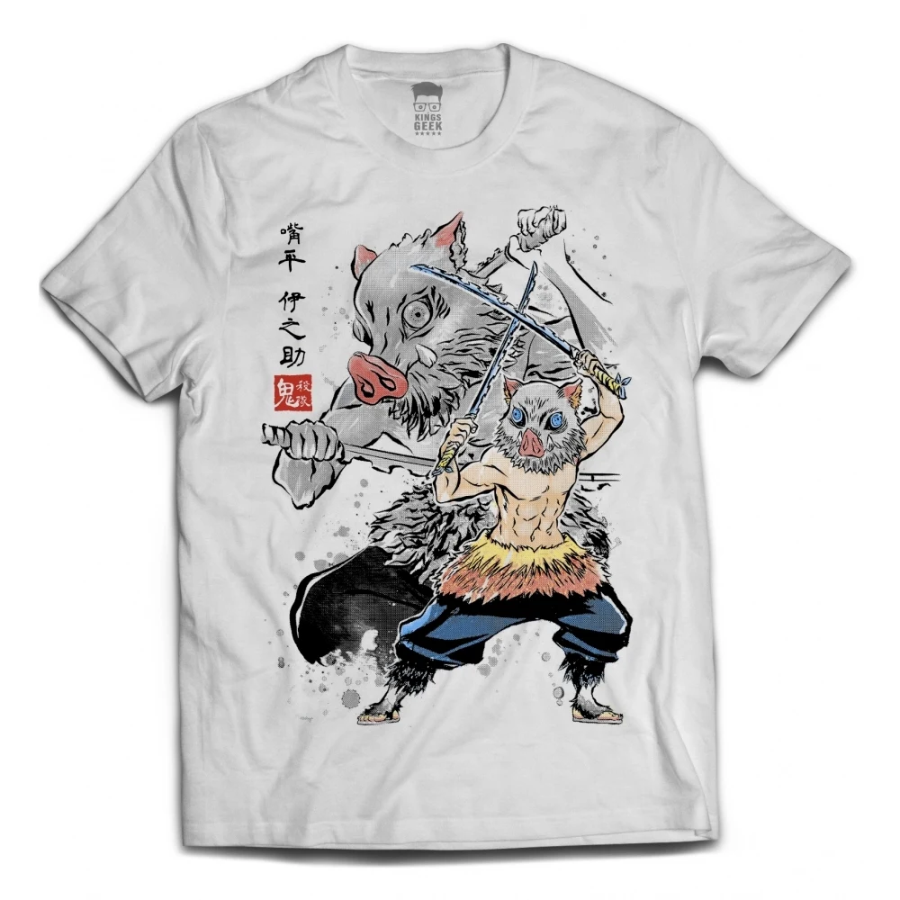 Camiseta Demon Slayer Branca — Inosuke