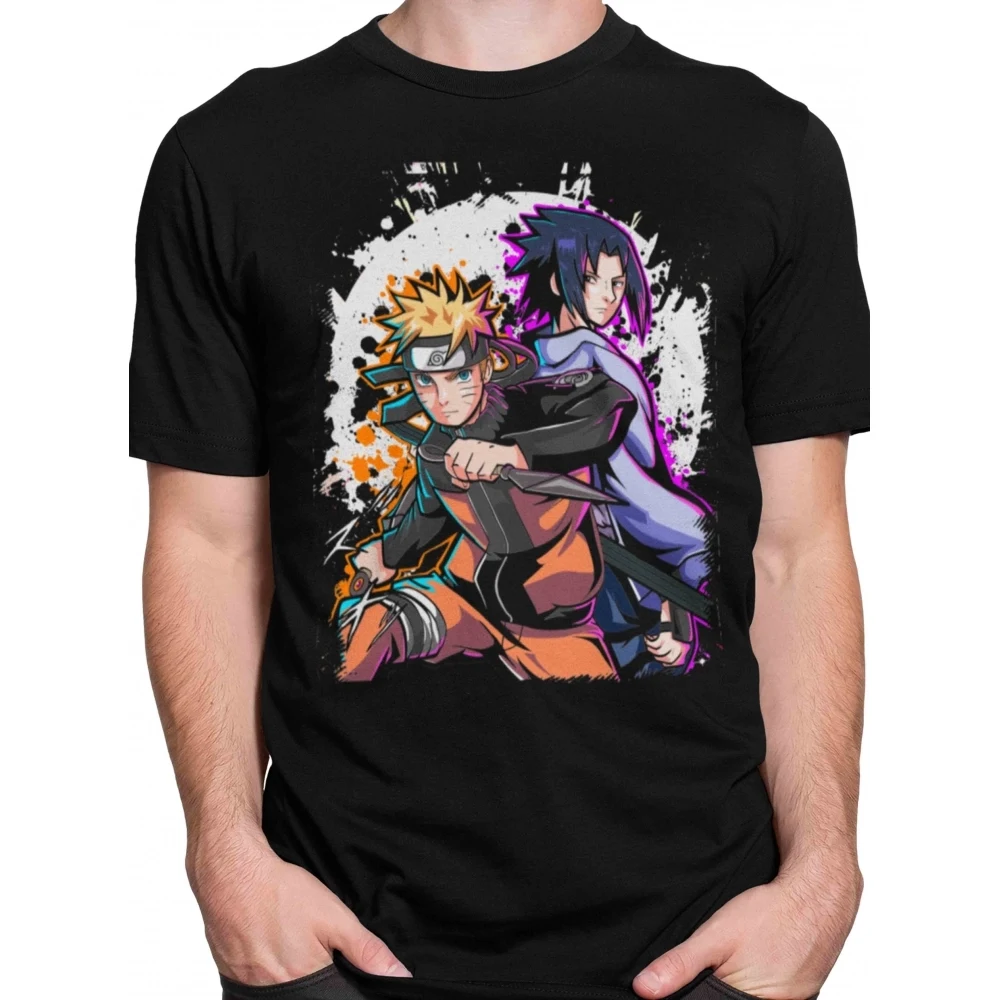 Camiseta Naruto — Naruto vs Sasuke