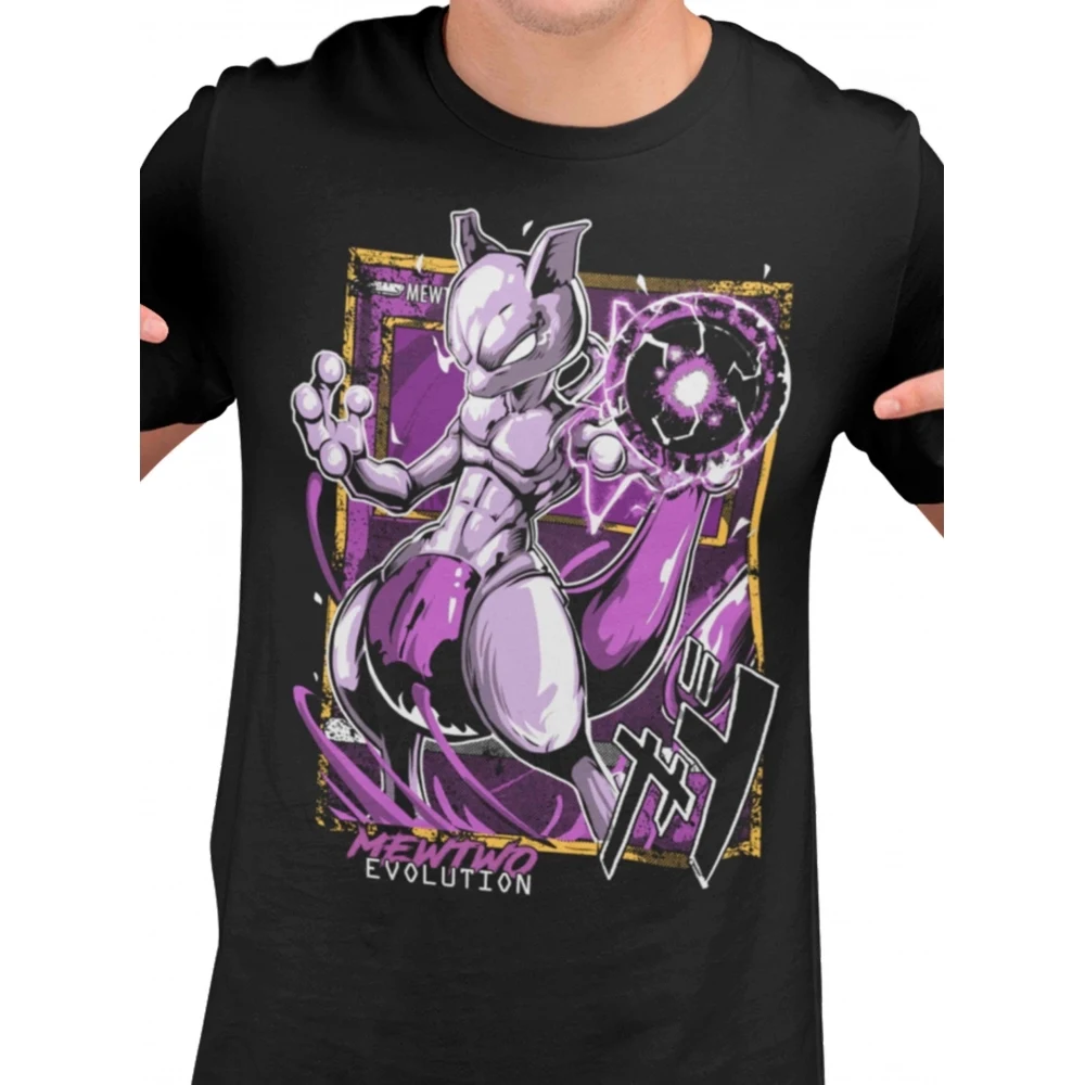 Camiseta Evolution — Mewtwo