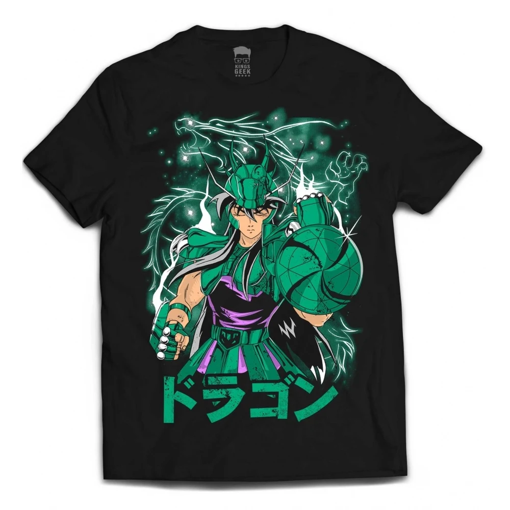 Camiseta Cavaleiros do Zodíaco — Dragão Shiryu