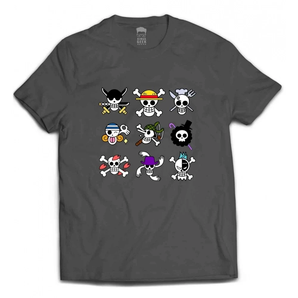 Camiseta Luffy — One Piece Emblemas