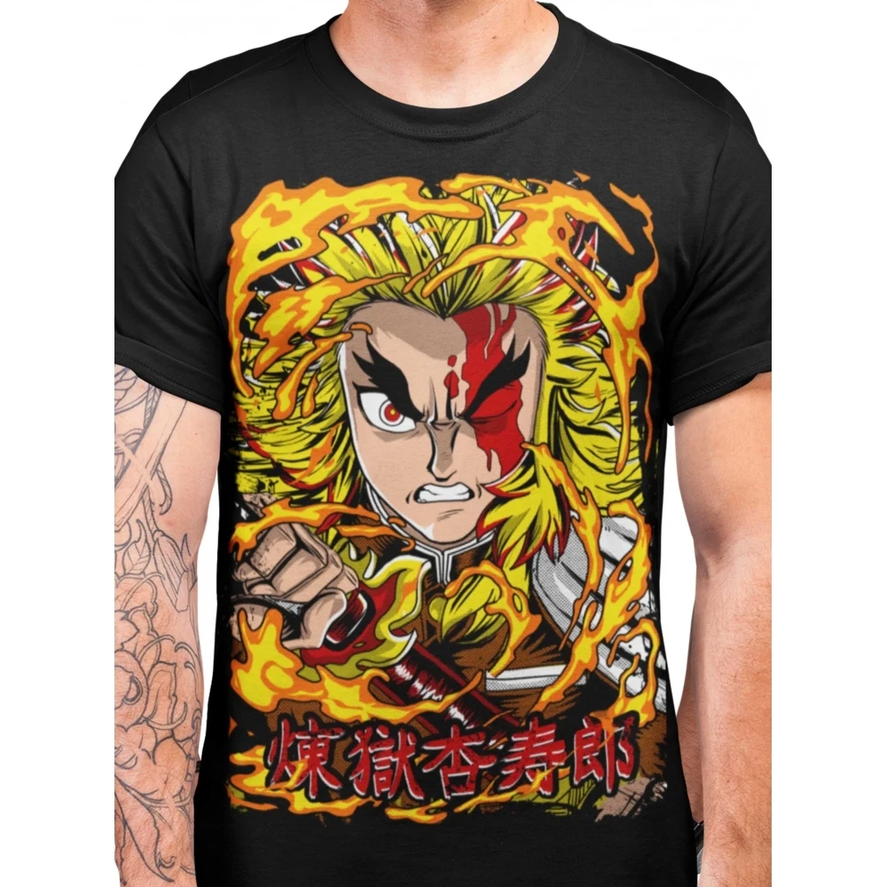 Camiseta Kyojuro Rengoku — Demon Slayer