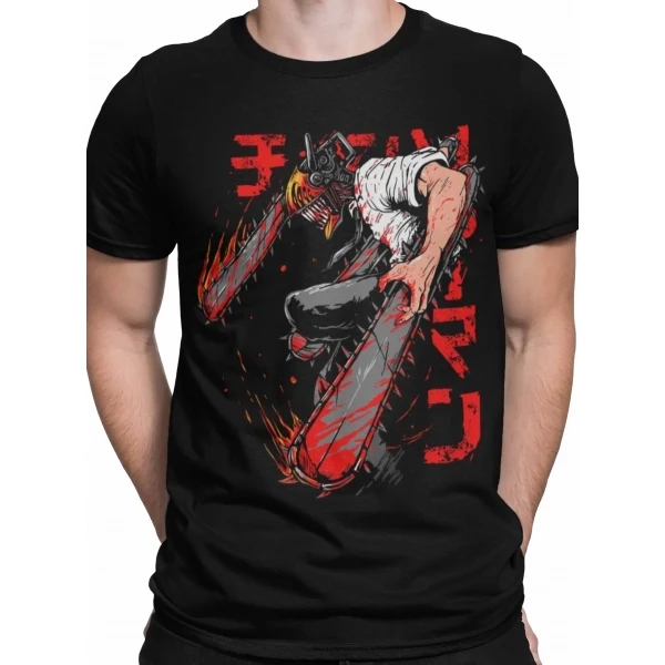 Camiseta Chainsaw Man — Ataque