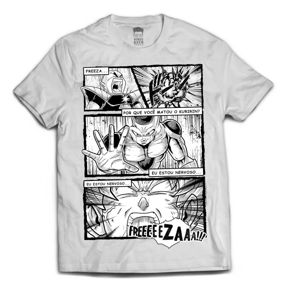 Camiseta Freeza — Kuririn — Branca