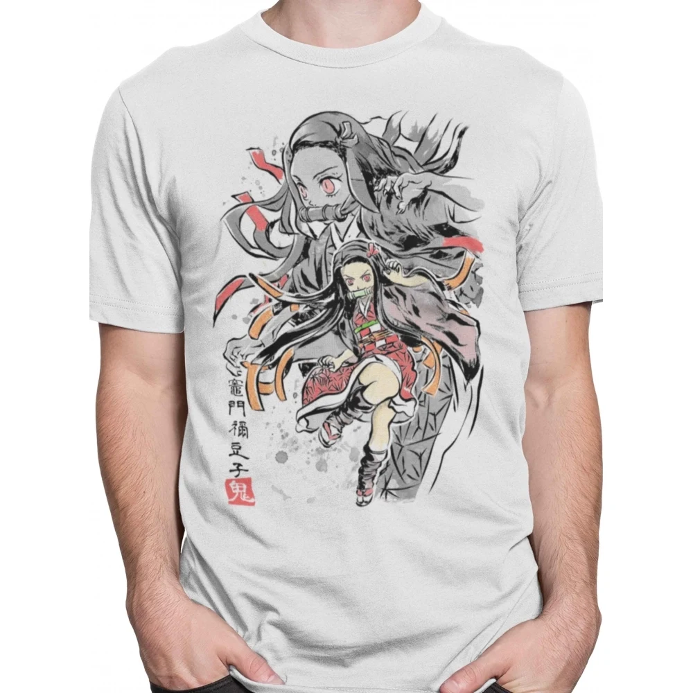 Camiseta Demon Slayer Branca — Nezuko Kamado