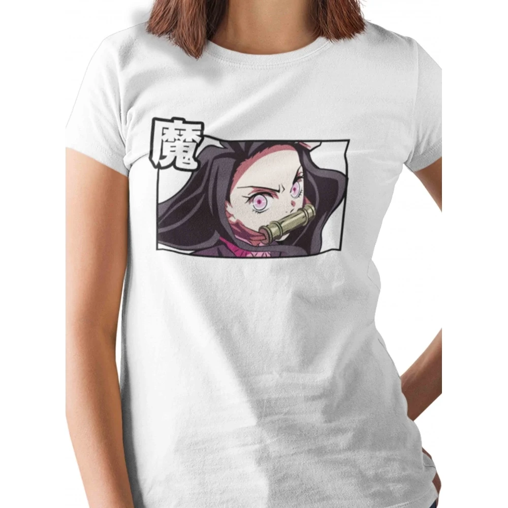 Camiseta Demon Slayer — Nezuko Quadro