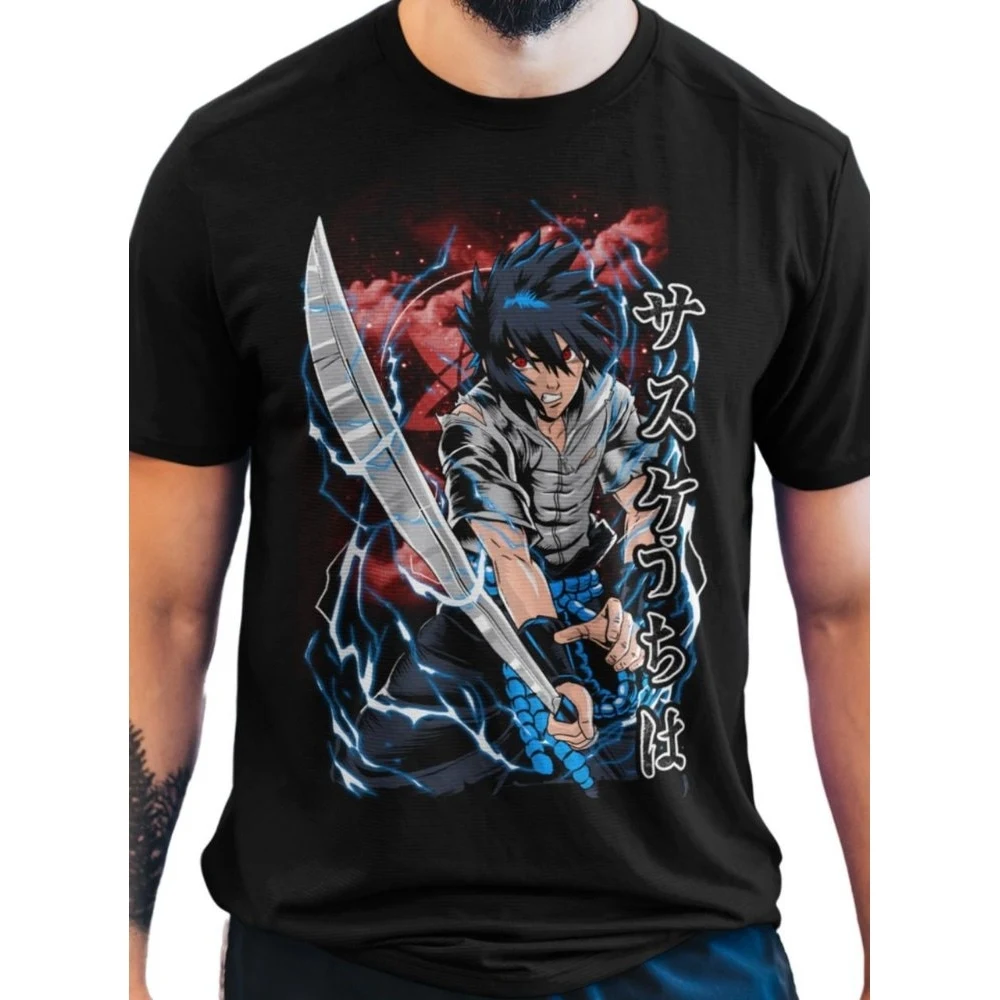 Camiseta Naruto — Sasuke Espada