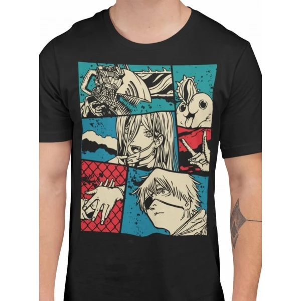 Camiseta Chainsaw Man — Multi