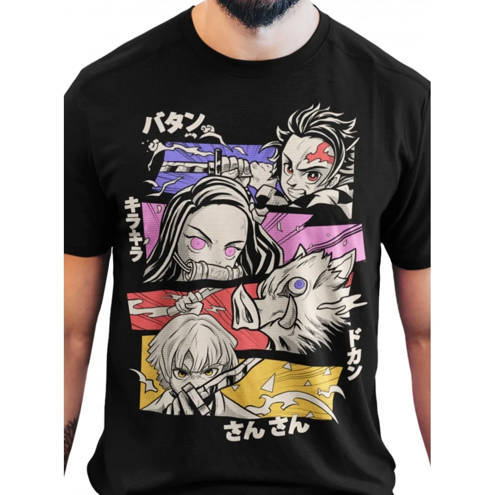 Camiseta Demon Slayer — Onis Hanters