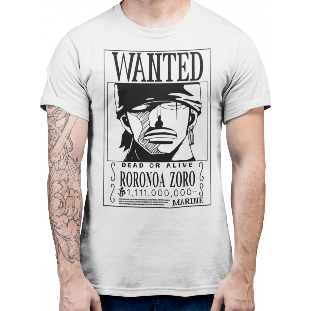 Camiseta One Piece — Zoro Wanted