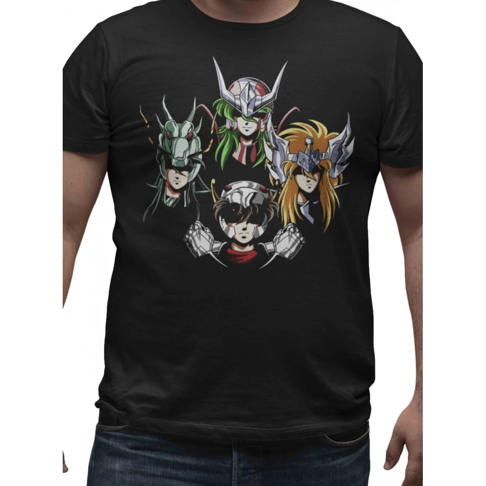 Camiseta Cavaleiros do Zodíaco — Quarteto