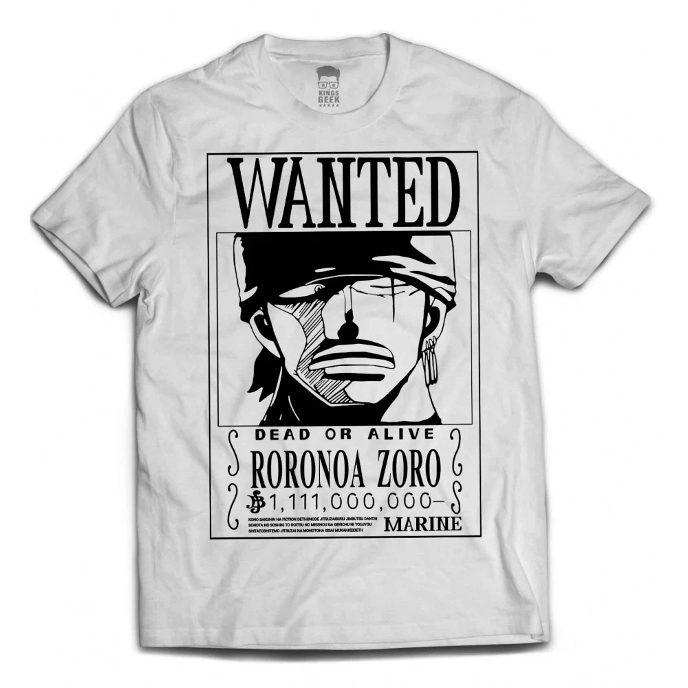 Camiseta One Piece — Zoro Wanted